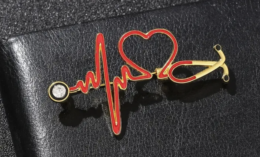 Stethoscope Brooch